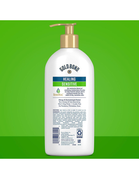 Loción Corporal y Facial Gold Bond Healing 369 g Piel Seca