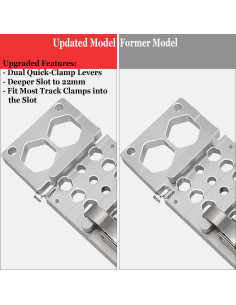 Escuadra de sierra de guía ViewReal 34x10cm para cortes 90 2