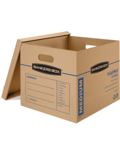 Caja de Mudanza Mediana Bankers Box 48.3x36.8x39.4 cm 2