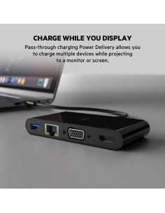 Adaptador Multimedia USB-C Belkin 100W HDMI, USB-A, Ethernet 2