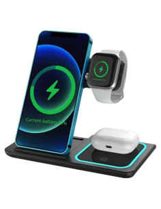 Cargador Inalámbrico 3 en 1 Elite Distro para iPhone y Samsung