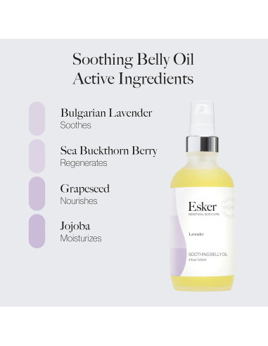 Aceite Abdominal Calmante Esker 113.4ml - Hidratante Embarazo