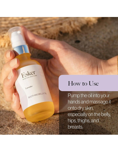 Aceite Abdominal Calmante Esker 113.4ml - Hidratante Embarazo