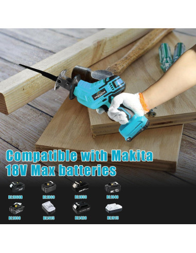 Sierra Recíproca Inalámbrica Zaygyize 0-3000 RPM para Madera/Metal