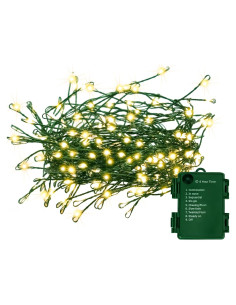 Luces de Navidad 200 LED FairyGlim 6.1m Alambre Cobre Blanco Cálido