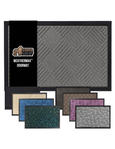 Felpudo GORILLA GRIP WeatherMax 73.7x43.2 cm Gris Diamante