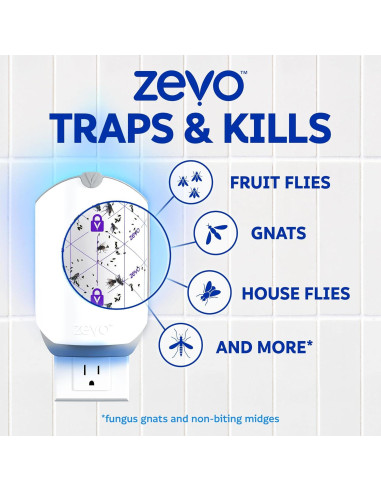 Cartuchos de Recarga Zevo para Trampa de Insectos Voladores - 6 Unidades