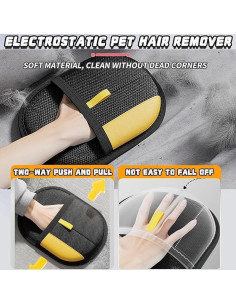 Guantes Electroestáticos para Remover Pelo de Mascotas - 5 Pcs 2