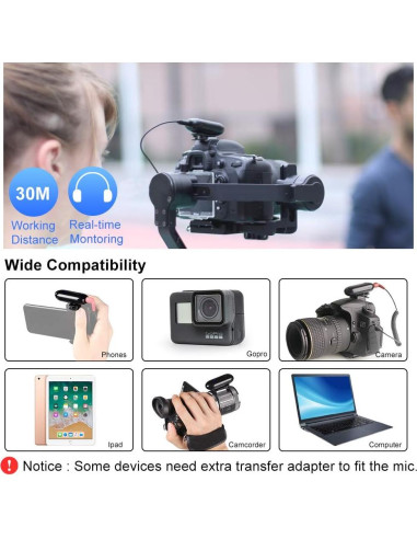 Micrófono Lavalier Inalámbrico LENSGO 318C UHF 20 Canales