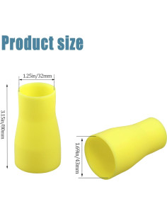 Adaptador de Aspiradora Makita 2 Pcs 3,18 cm Amarillo 2