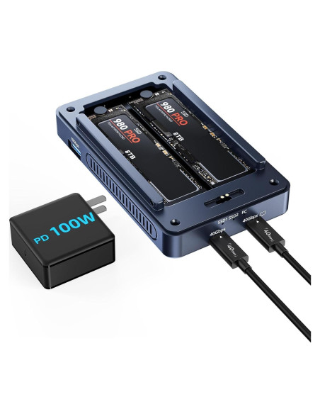 Caja SSD NVMe M.2 ACASIS TBU405 Pro Max 40Gbps con Ventilador