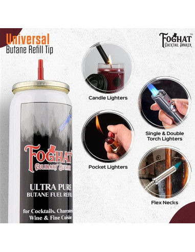 Recarga Butano Premium Foghat 60ml para Antorchas de Cocina