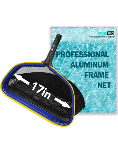 Red Skimmer Profundo Poolvio con Poste Ajustable 3m - 10m