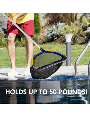 Red Skimmer Profundo Poolvio con Poste Ajustable 3m - 10m