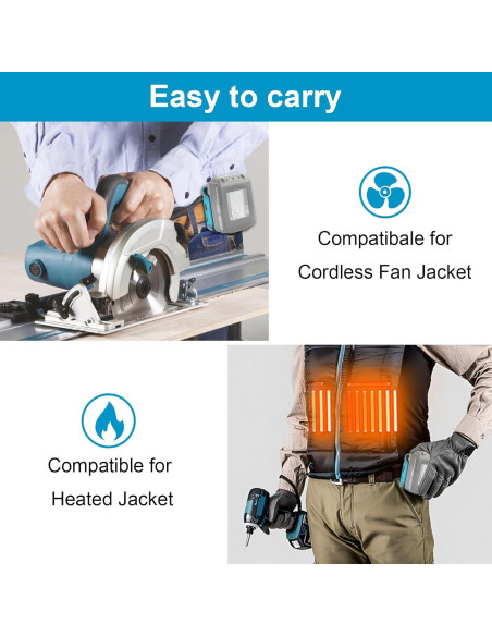 Adaptador de Batería USB ADP05 Makita 18V con Luz LED