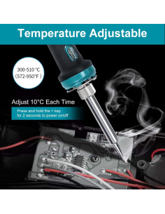 Estación de Soldadura Inalámbrica QSDXNYDC 60W 18V Portátil 2