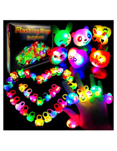Anillos Luminosos Bumpy Wakestar - 24 Piezas para Fiesta