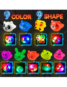 Anillos Luminosos Bumpy Wakestar - 24 Piezas para Fiesta 2
