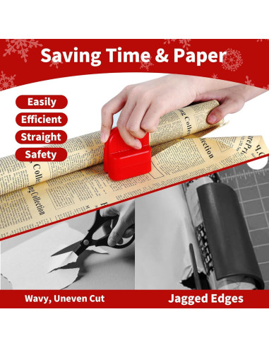 Cortador de Papel de Regalo Kayxexc - Paquete de 2, Cortes Limpios