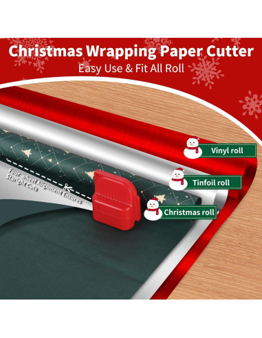 Cortador de Papel de Regalo Kayxexc - Paquete de 2, Cortes Limpios