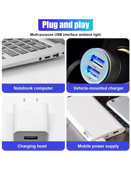 Proyector de Estrellas UHANBUT Luz Nocturna Multicolor USB