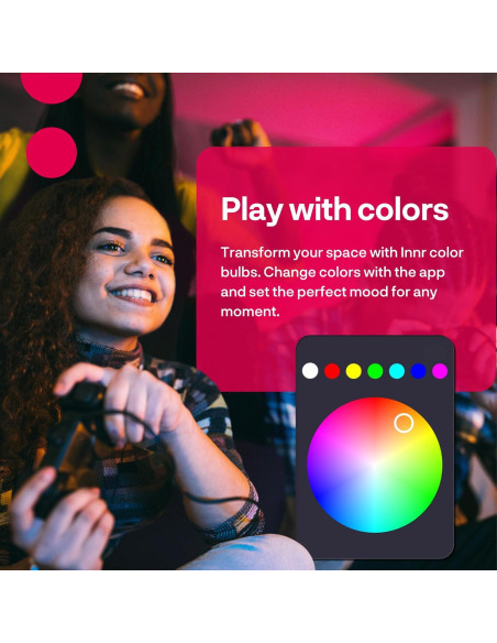 Bombilla Inteligente Innr A19 Zigbee E26 1100 Lúmenes Paquete de 2