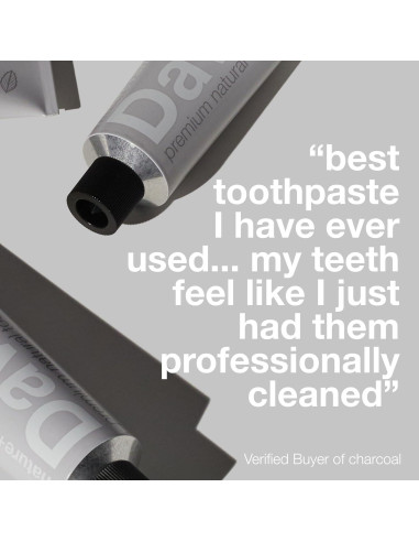 Pasta de Dientes de Carbón Davids 149.69g Blanqueamiento Natural