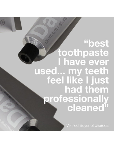 Pasta de Dientes de Carbón Davids 149.69g Blanqueamiento Natural