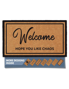 Alfombra de Coco Antideslizante Barnyard Designs 43x76 cm Caos