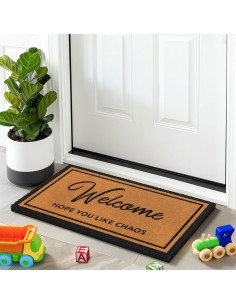 Alfombra de Coco Antideslizante Barnyard Designs 43x76 cm Caos 2