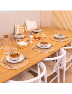 Conjunto de 10 Manteles Individuales Redondos YANGQIHOME 35 cm 2