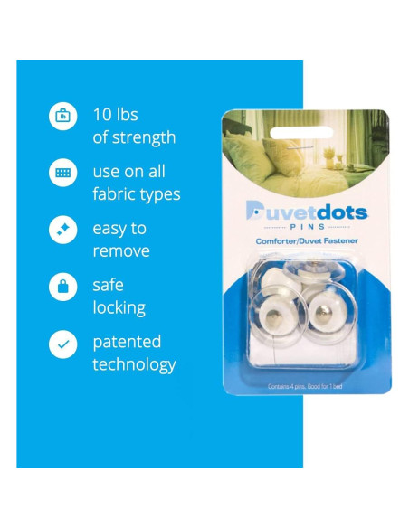 Sujetadores Magnéticos Duvet Dotz para Edredón - Juego de 4