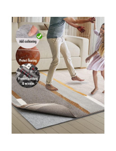 Alfombra Antideslizante RESARE 2.44x3.05m Fieltro Gris 0.64cm 2
