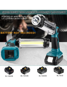 Luz de Trabajo LED Hiesuan 18V 35W 2000LM Portátil 2