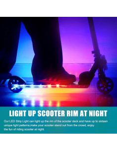 Luces LED para Scooter Waybelive, Control Remoto, 16 Colores 2