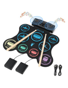 Juego de Batería Eléctrica Marrilley Edk-1000 9 Pads Plegable