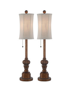Conjunto de 2 Lámparas de Mesa Buffet Regency Hill 71 cm 2
