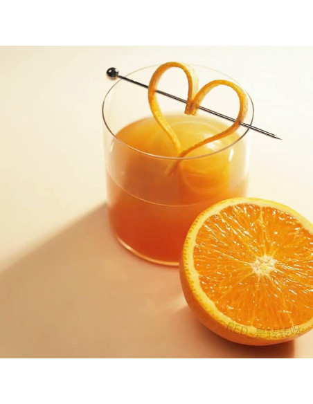 15 Palillos de Cóctel de Acero Inoxidable Reutilizables 10.9 cm