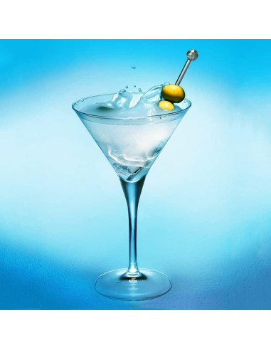 15 Palillos de Cóctel de Acero Inoxidable Reutilizables 10.9 cm