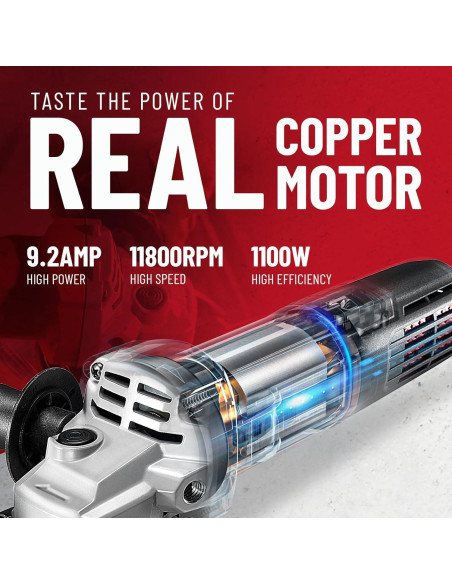 Amoladora Angular DCK KSM17-115B 1100W 4.5" 11800 RPM