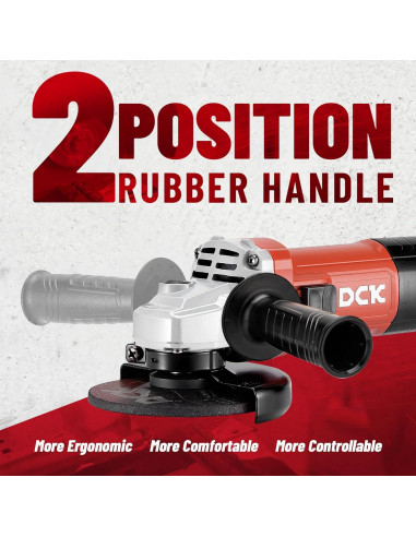 Amoladora Angular DCK KSM17-115B 1100W 4.5" 11800 RPM