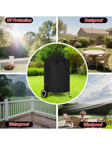 Cubierta para Parrilla de Carbón FEVERCOVER 22" Impermeable
