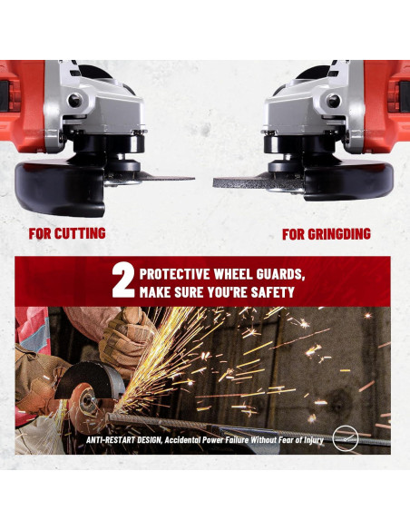 Amoladora Angular DCK KSM17-115B 1100W 4.5" 11800 RPM