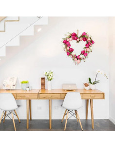 Corona de San Valentín VioletEverGarden 45.72 cm con Tulipanes 2