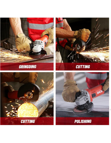 Amoladora Angular DCK KSM17-115B 1100W 4.5" 11800 RPM