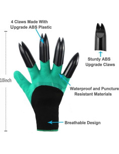 Guantes de Jardinería Claw Famoy Unisex con Garras Reforzadas 2