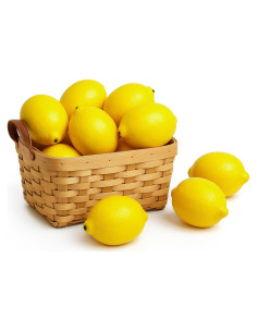 Limones Artificiales Grandes BigOtters - 12 Pcs 9.4cm x 6.35cm