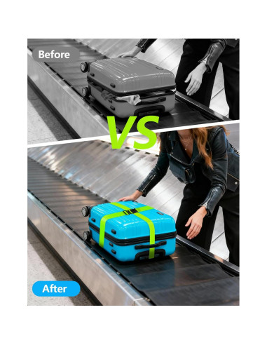 Juego de 3 Correas para Equipaje BILIONE - Ajustables 89-178 cm