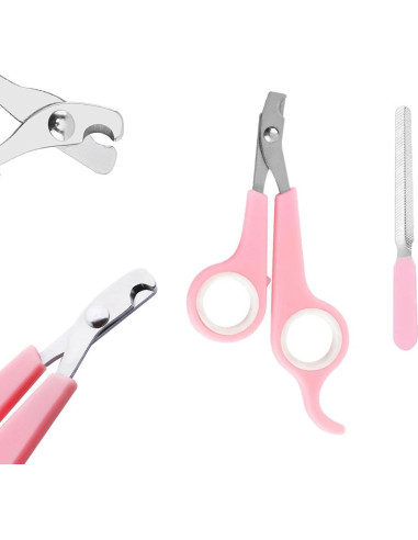 Kit de Aseo para Mascotas Pequeñas GEBER 9 Piezas Rosa