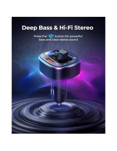 Adaptador Bluetooth 5.4 LENCENT FM Carga Rápida 54W 2